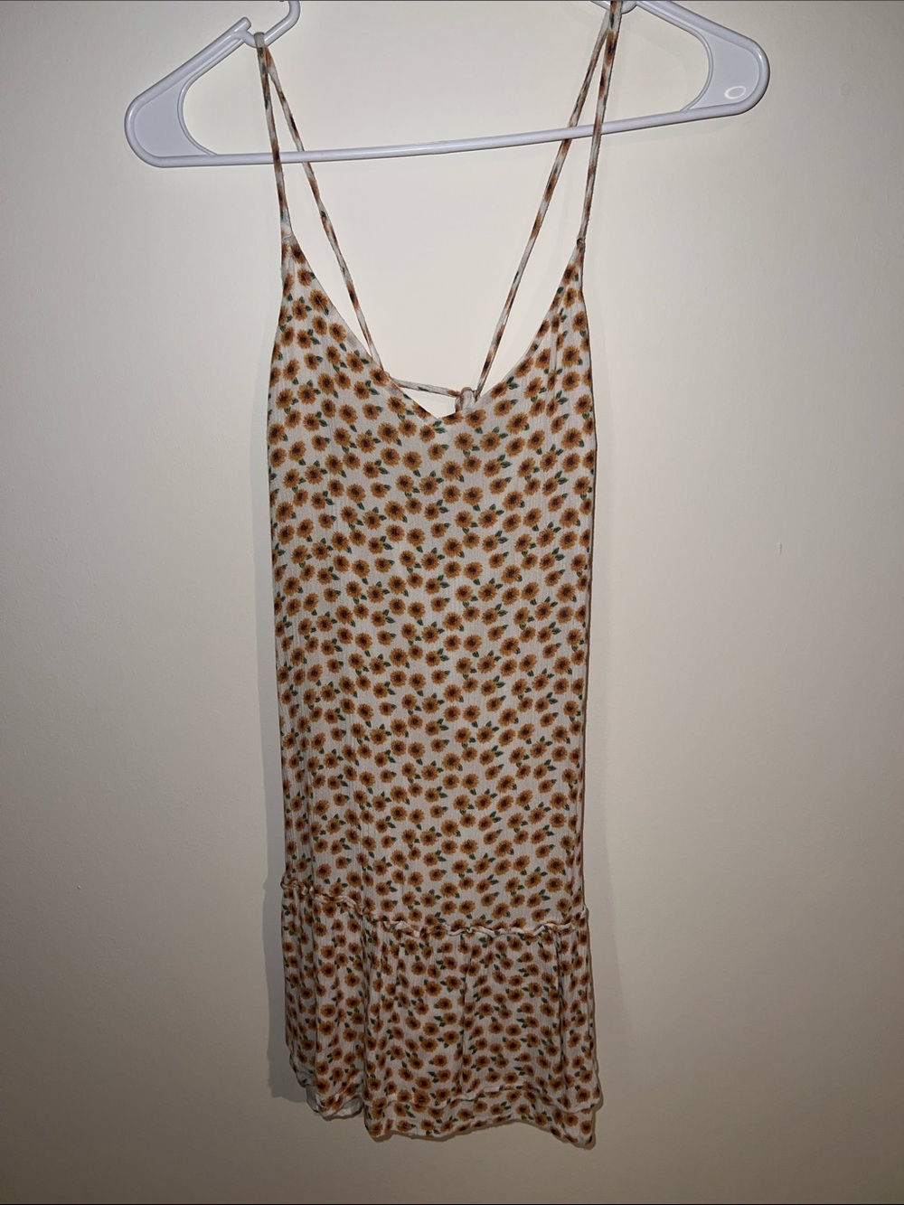 Hollister Sunflower Print Slip Dress